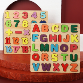 3d Wooden Alphabet and Numeric Puzzles