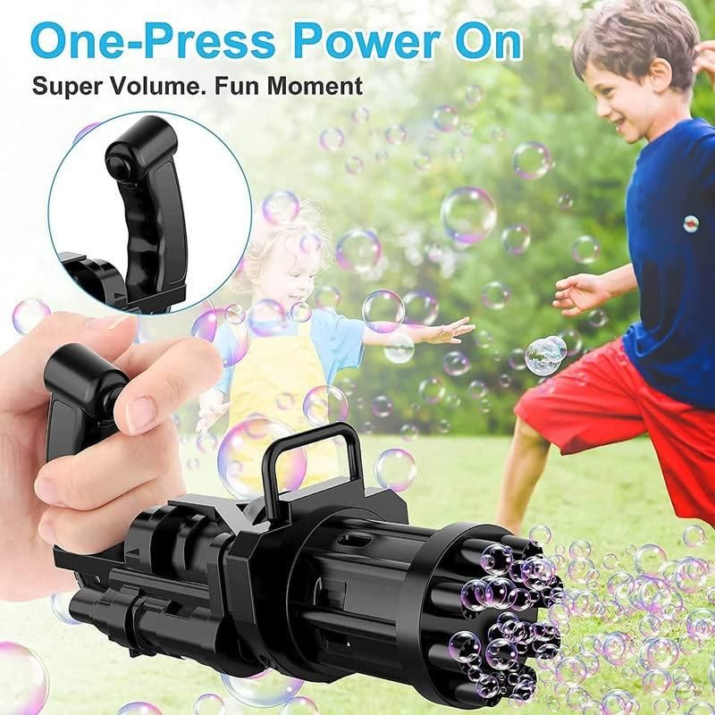8 Hole Automatic Gatling Bubble Gun Blower Maker