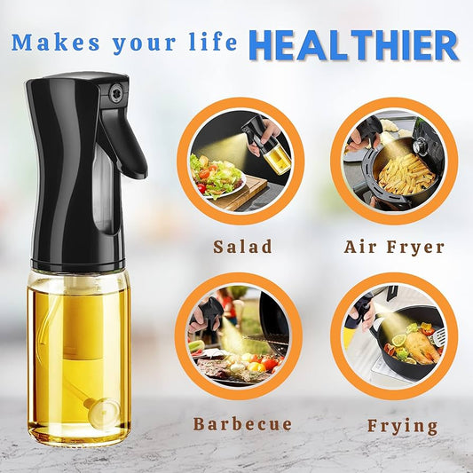 Advanced 200ml Glass Bottle Oil Sprayer for Cooking