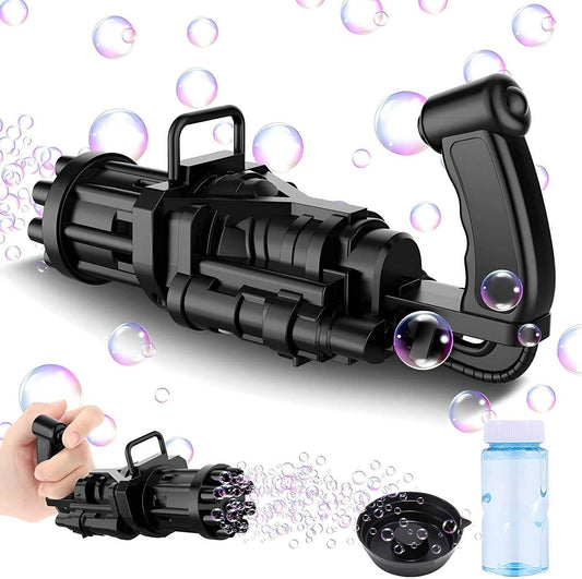 8 Hole Automatic Gatling Bubble Gun Blower Maker