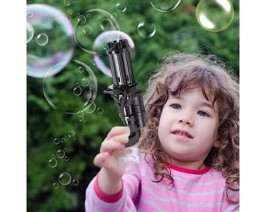 8 Hole Automatic Gatling Bubble Gun Blower Maker